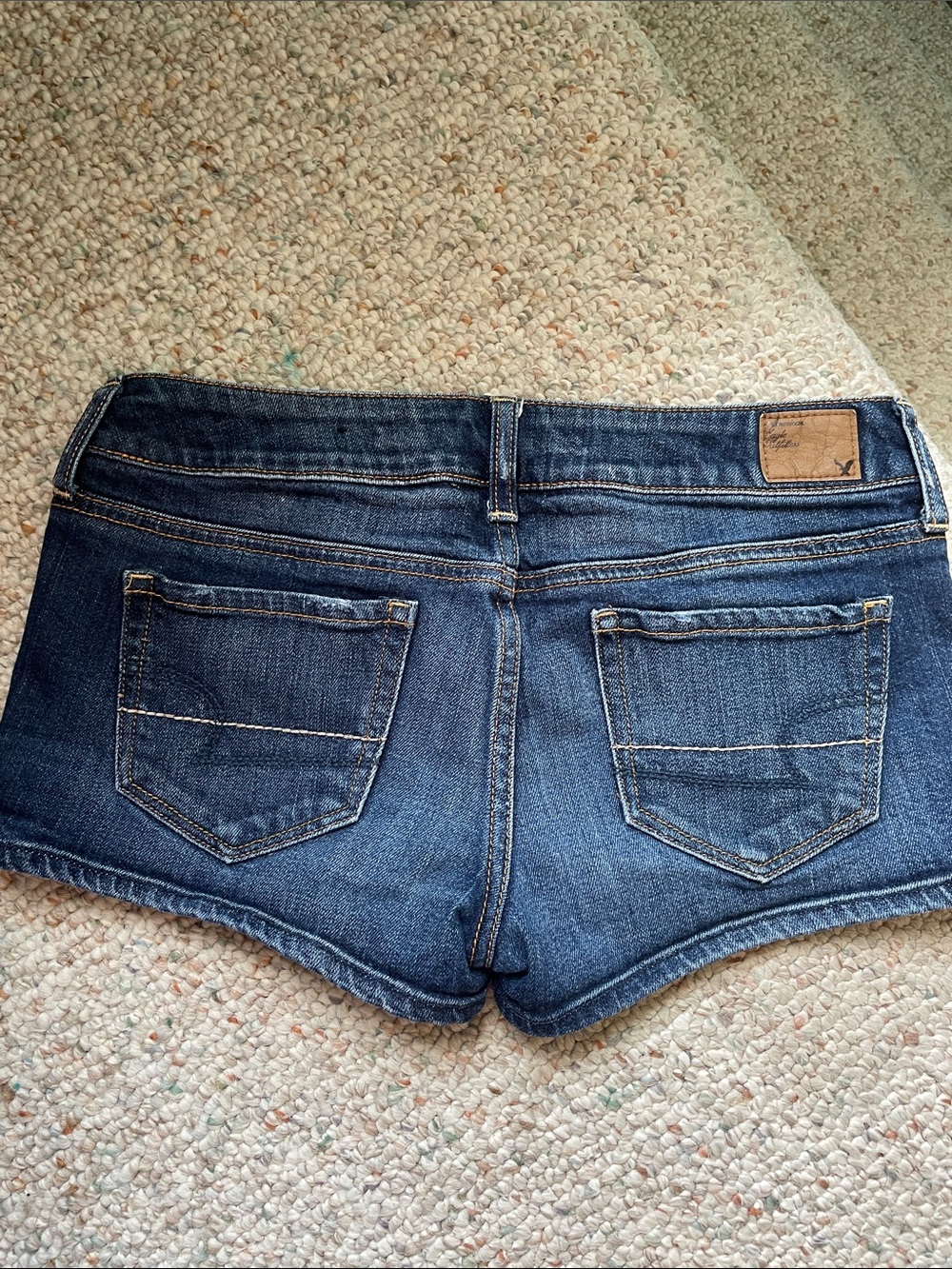 American Eagle Outfitters Dark Blue Denim Women’s Shorts - Picture 7 of 8